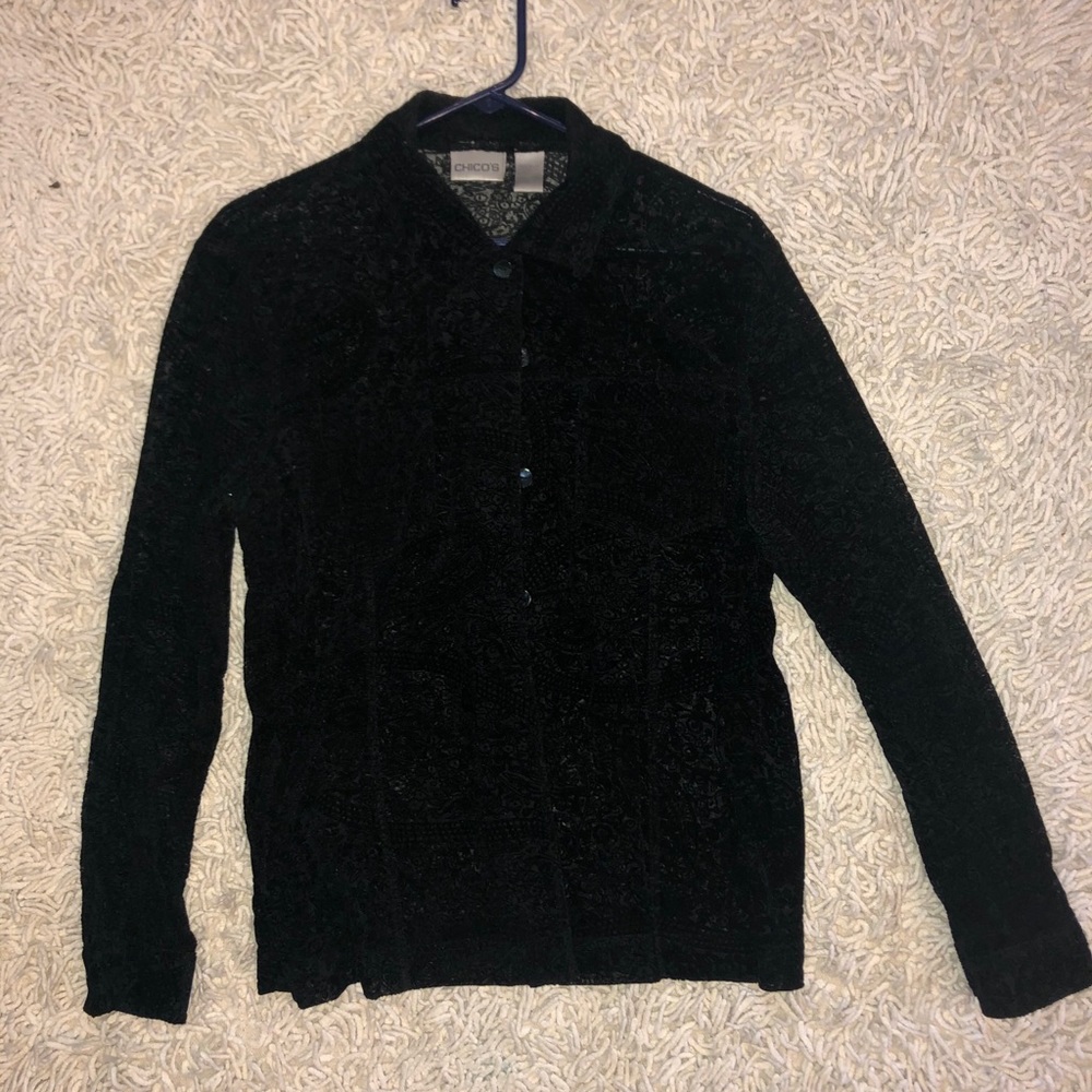 Chico’s sheer blouse size 1 (M)